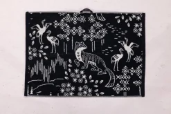 KÄSIpyyhe (Pohjoisen kutsu musta / luonnonvalkoinen)