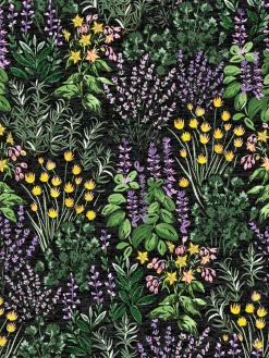 PIONImekko lyhythiha (Yrttipuutarha musta / lila / keltainen trikoo)