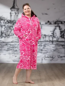 SAUNAtakki (Kukkaniitty pinkki joustofrotee)